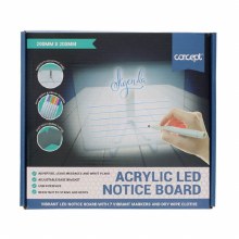 Additional picture of Acrylic LED Notice Board 20x20cm