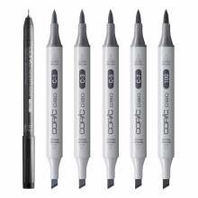 Additional picture of Copic Ciao SHADE Set - Cool Gray & Black 6 pcs