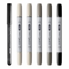 Additional picture of Copic Ciao SHADE Set - Warm Gray & Black 6 pcs