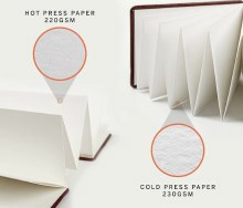 Additional picture of Etchr Accordian Sketchbook Medium Cold Pressed