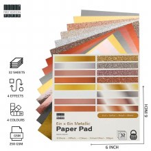 Additional picture of First Edition 6x6" Metallic Paper Pad