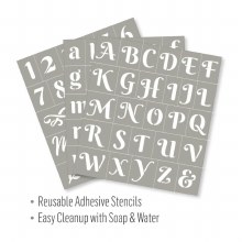 Additional picture of FolkArt Stencil Script Letters