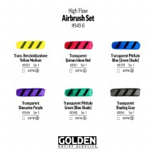 Additional picture of Golden High Flow Airbrush Set of 6