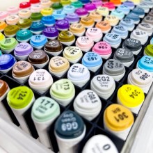Additional picture of Kroma Alcohol Marker Set of 120 in Storage Box