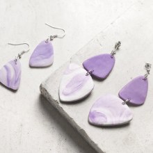 Additional picture of Mini Craft Kit Jewellery - Marbled Earrings