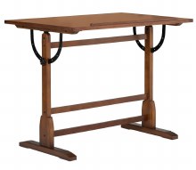 Additional picture of Studio Designs Vintage Drafting Table - Rustic Oak