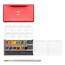 Additional picture of Holbein Artist Watercolour Set - 12 Half Pan