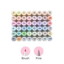 Additional picture of Ohuhu Honolulu B 48 Pastel Colour - Dual Tipped Alcohol Markers