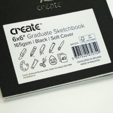 Additional picture of 6x6" GRADUATE SKETCHBOOK BLACK