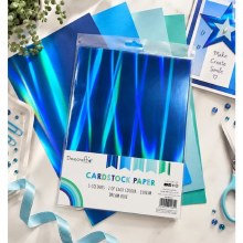 Additional picture of Dovecraft - A4 Metallic Card Dream Blue 10pk