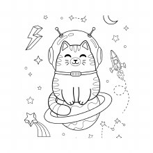 Additional picture of Cosmic Cuties Colouring Book