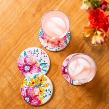 Additional picture of Diamond Dotz - Coasters 4 Pack - Modern Florals
