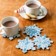 Additional picture of Diamond Dotz - Coasters 4 Pack - Snowflakes