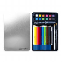 Additional picture of Elements Watercolour Collection - Tin of 34pcs