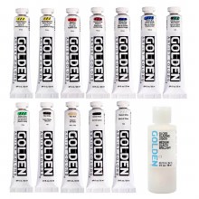 Additional picture of Golden Heavy Body 12 Acrylic Mixing Set