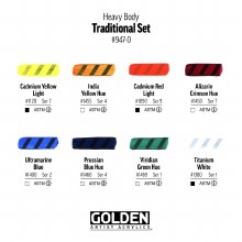 Additional picture of Golden Heavy Body Acrylic Traditional Set