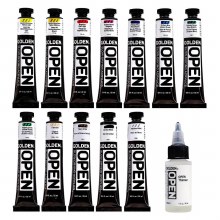 Additional picture of Golden OPEN 12 Acrylic Mixing Set