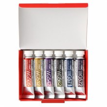 Additional picture of Holbein Artist's Granulating Watercolour Moon Set of 6