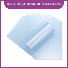 Additional picture of Crafter's Companion Peal A4 Card 10 Sheets - Baby Blue