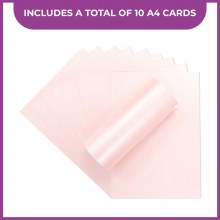 Additional picture of Crafter's Companion Peal A4 Card 10 Sheets - Baby Pink
