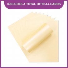 Additional picture of Crafter's Companion Peal A4 Card 10 Sheets - Ivory