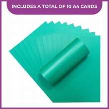 Additional picture of Crafter's Companion Peal A4 Card 10 Sheets - Xmas Green