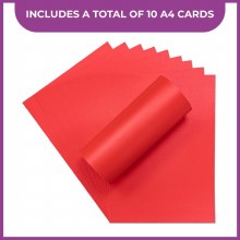 Additional picture of Crafter's Companion Peal A4 Card 10 Sheets - Xmas Red