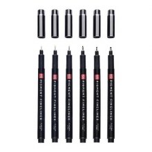 Additional picture of Talens Pigment Fineliner Set Complete, 6 pcs