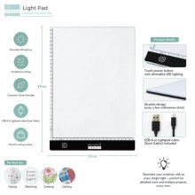 Additional picture of Trimcraft Ultra-Slim LED Light Pad A4