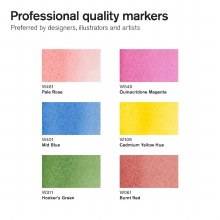 Additional picture of Winsor & Newton Promarker Watercolour Set of 6 Floral Tones