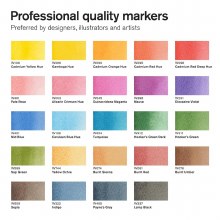 Additional picture of Winsor & Newton Promarker Watercolour Wallet Set of 24
