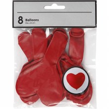 Additional picture of Balloons Heart Red 10 pack