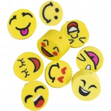 Additional picture of Clay Beads - Smiley 60pc