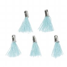Additional picture of Cotton Tassel 1cm - Turquoise