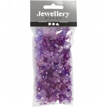 Additional picture of Crystal Bead Mix Purple