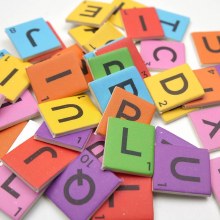Additional picture of Dovecraft - Mini Letter Tiles Bright 200