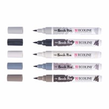 Additional picture of Ecoline Brush Pen - Set of 5 Shadow