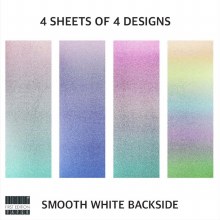 Additional picture of First Edition 6x6 Glittered Paper Pad Pastel Ombre