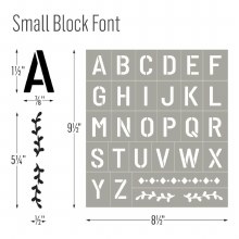 Additional picture of FolkArt Stencil Block Letters