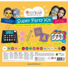 Additional picture of Grim'Tout Facepaint Super Party Kit of 17