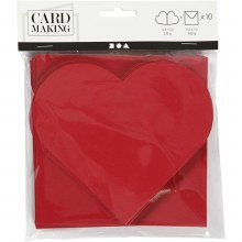 Additional picture of Heart-Shaped Cards & Envelopes 10pk