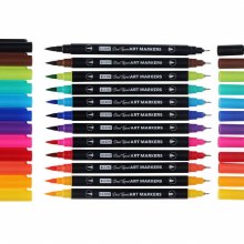 Additional picture of Icon Art Markers - Dual Tipped - Brush & Fine Point 12s