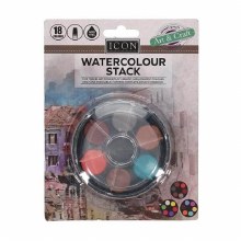 Additional picture of Icon Watercolour Stack Travel Set - 18 Colours