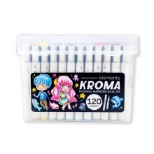 Additional picture of Kroma Alcohol Marker Set of 120 in Storage Box