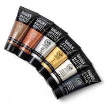 Additional picture of Liquitex Basics Acrylic Set - Metallics & Iridescents 6x22ml
