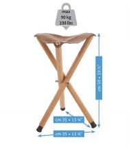 Additional picture of Mabef M/39 Folding Stool