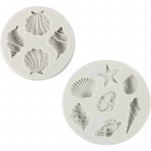 Additional picture of Mould Silicone - Starfish & Shells