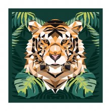 Additional picture of Paint by Numbers 30x30cm Tiger
