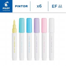 Additional picture of Pintor Extra Fine Tip Paint Marker Set 6 - Pastel