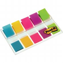 Additional picture of Post-it® Index Flags Small Assorted Neon Colours 1 Dispenser